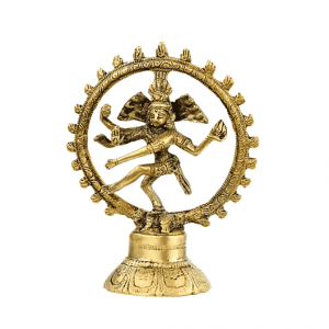 Shiva Nataraj Messing einzigfarbig - 13 cm