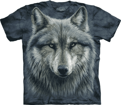 T-Shirt Mountain Artwear Warrior Wolf (Größe L)