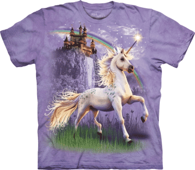 T-Shirt Mountain Artwear Unicorn Castle (Größe XL)
