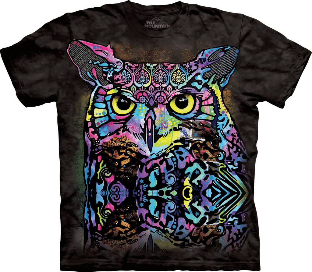 T-Shirt Mountain Artwear Russo Owl (Größe S)
