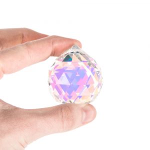 Feng Shui Regenbogenkristall-Kugel (dunkles perlmutt, AAA Qualität, 4 cm)