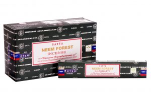 Satya Räucherstäbchen Neem Forest (12 Packungen à 15 Gramm)