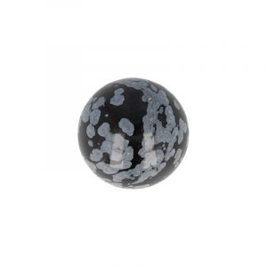 Edelstein Kugel Obsidian Schneeflocke (20 mm)