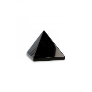 Edelstein Pyramide Obsidian schwarz (25 mm)