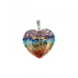 Orgonit Anhänger in Herzform Chakra