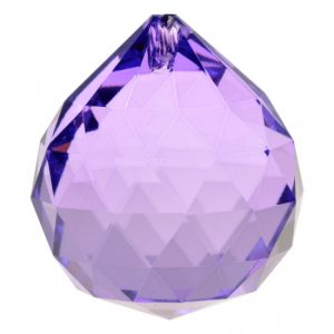 Regenbogen-Kristalle Kugel violett AAA Qualität (4 cm)