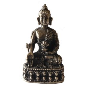 Metall-Statue Mini-Medizin-Buddha (4,5 cm)