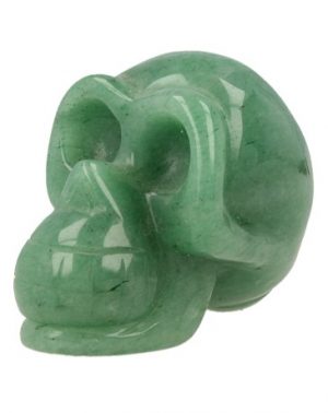 Edelstein Schädel aus Aventurin grün (45 mm)