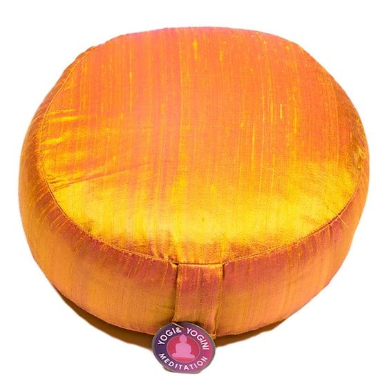 Meditationskissen Rohseide Gold (33 x 17 cm)