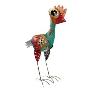 Emu aus Metall Türkis (34 x 20 x 11 cm)