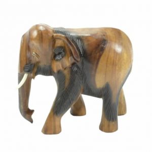 Statue aus Holz Elefant (15 cm)