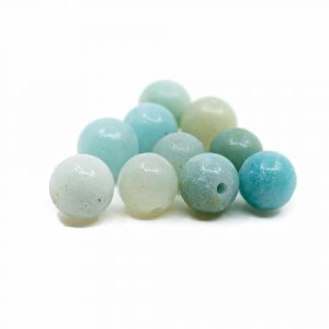 Edelstein Lose Perlen Amazonit - 10 Stück (6 mm)