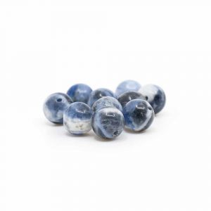 Edelstein Lose Perlen Sodalith - 10 Stück (6 mm)