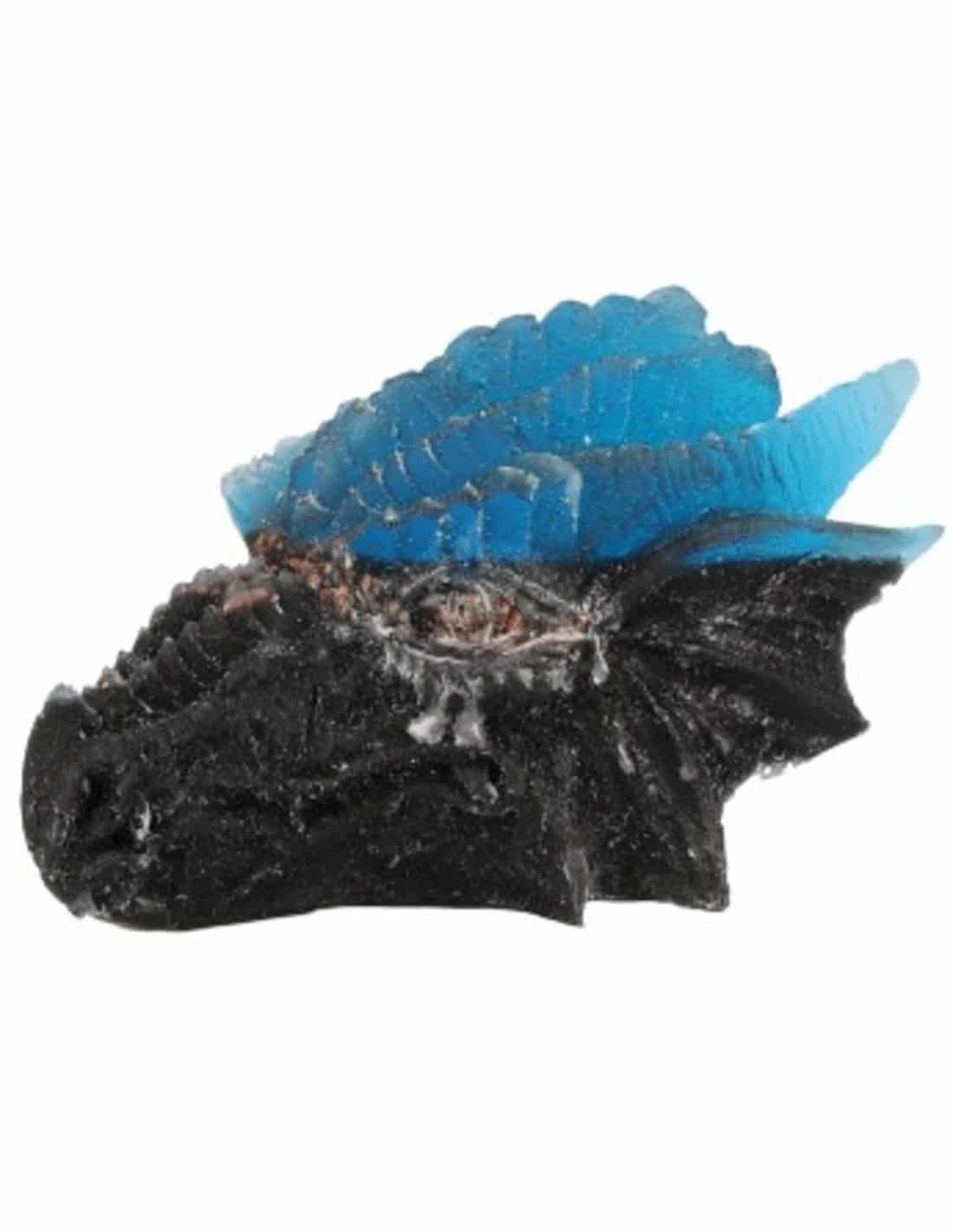 Orgonit Drachenschädel Blau-Schwarz