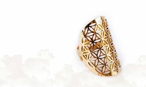 Blume des Lebens Ringe