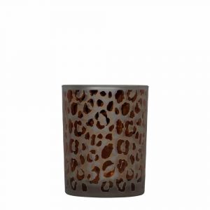 Teelichthalter Leopard Punkte (12 x 10 cm)