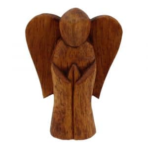 Holz Statue Engel (6,5 x 5 cm)