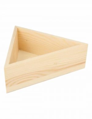 Verpackungskiste Holzdreieck (15 x 15 cm)