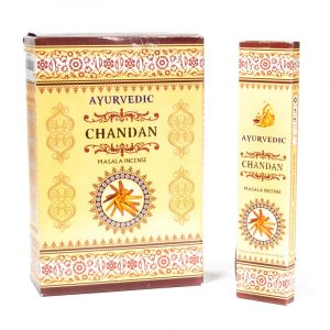 Raucherstäbchen Ayurvedisches Masala Chandan (12 Verpackungen mit 15 Räucherstäbchen)