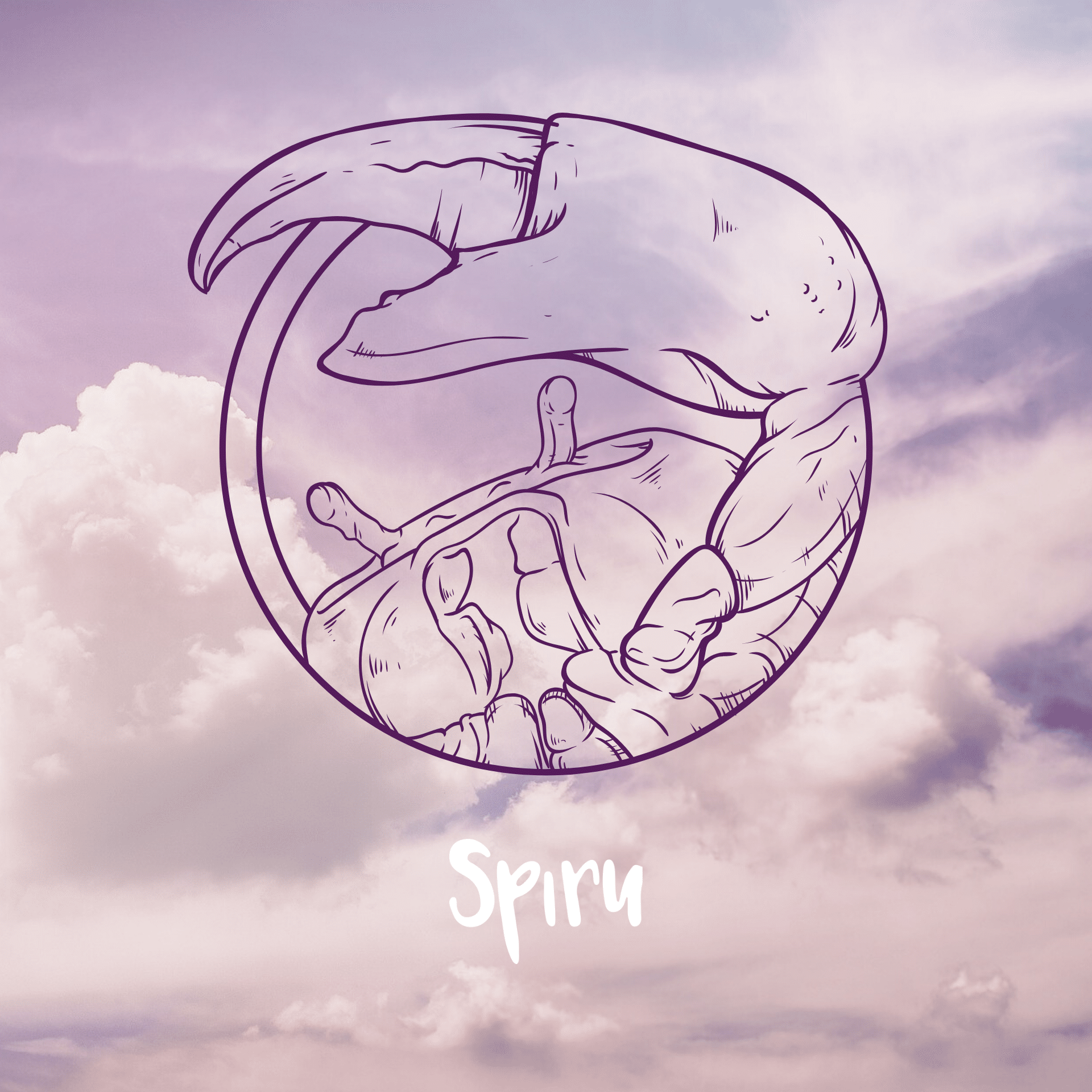 Sternzeichen Krebs Illustration Immer Wolken Spiru