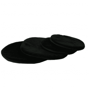 Kissen für Klangschale flach rund schwarz (20 cm)