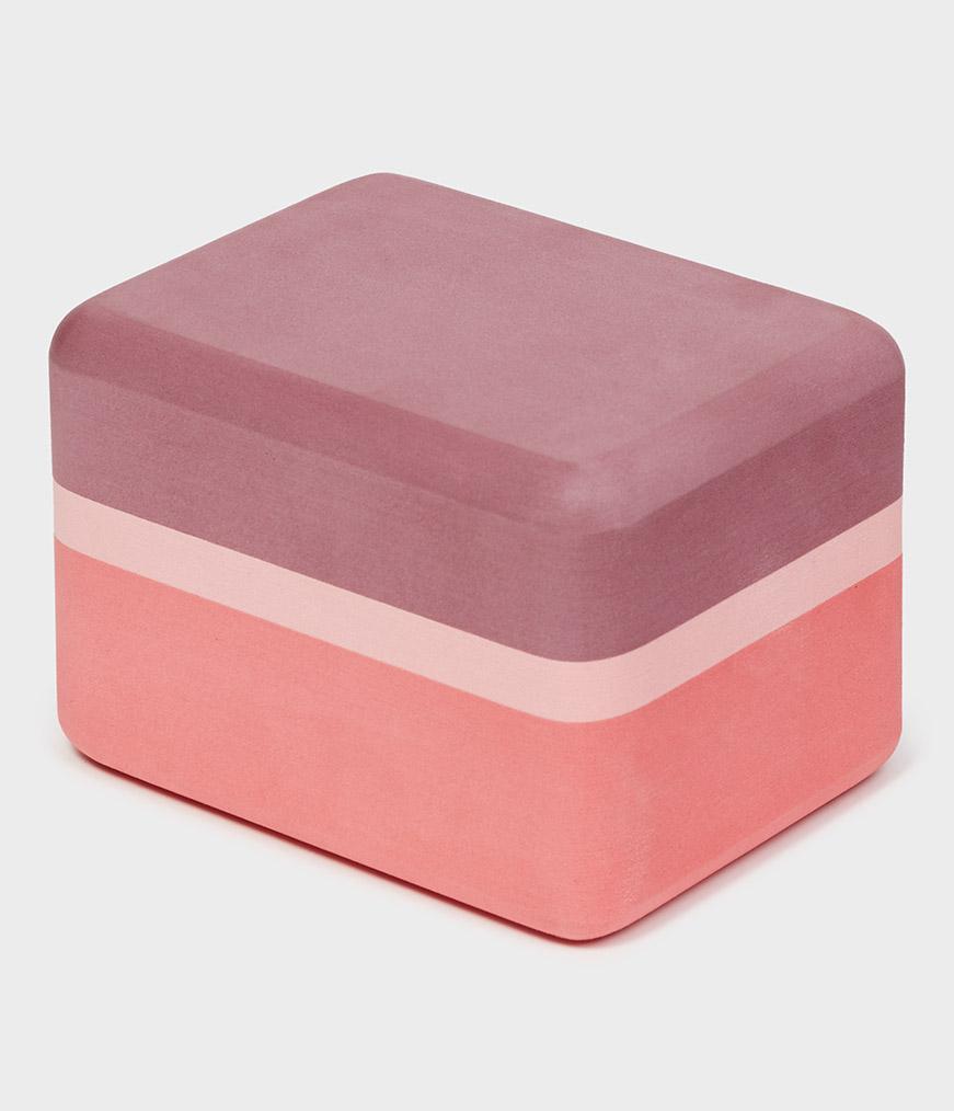 Manduka Mini Yoga Block EVA-Schaum Clay – 15 x 11,5 x 10 cm