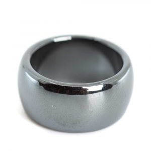 Edelstein Ring Hämatit (10 mm - Größe 15)