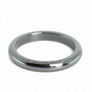 Edelstein Ring Hämatit (3 mm - Größe 15)