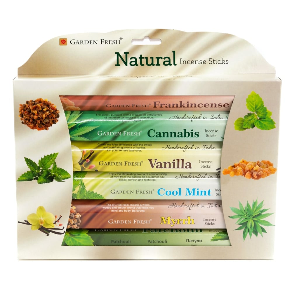 Garden Fresh - Natürliches Weihrauch-Geschenk-Set (6 Packungen)