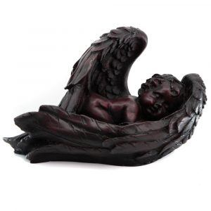 Statue eines kleinen Engels mit Flügeln (20 cm)
