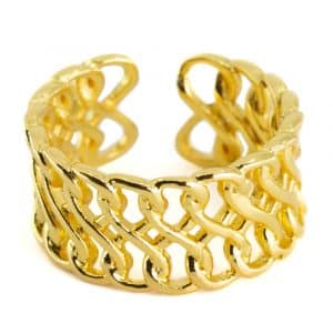 Verstellbarer Ring 'Unendlich' Kupfer Gold