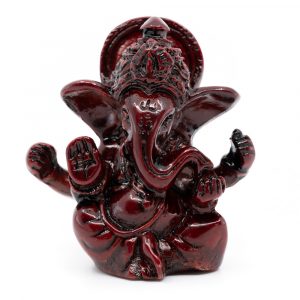 Ganesha Statue Dunkelrot (6 cm)