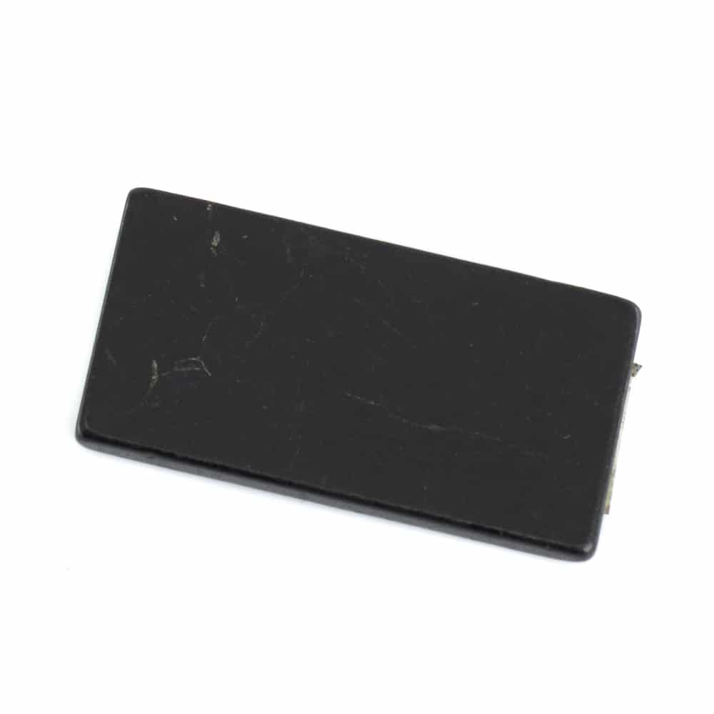 Telefonaufkleber Shungit poliert Rechteck (30 x 15 mm)