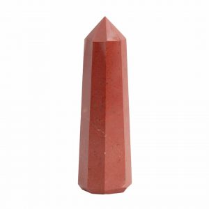Edelstein Obelisk Spitze Roter Jaspis - 100-120 mm