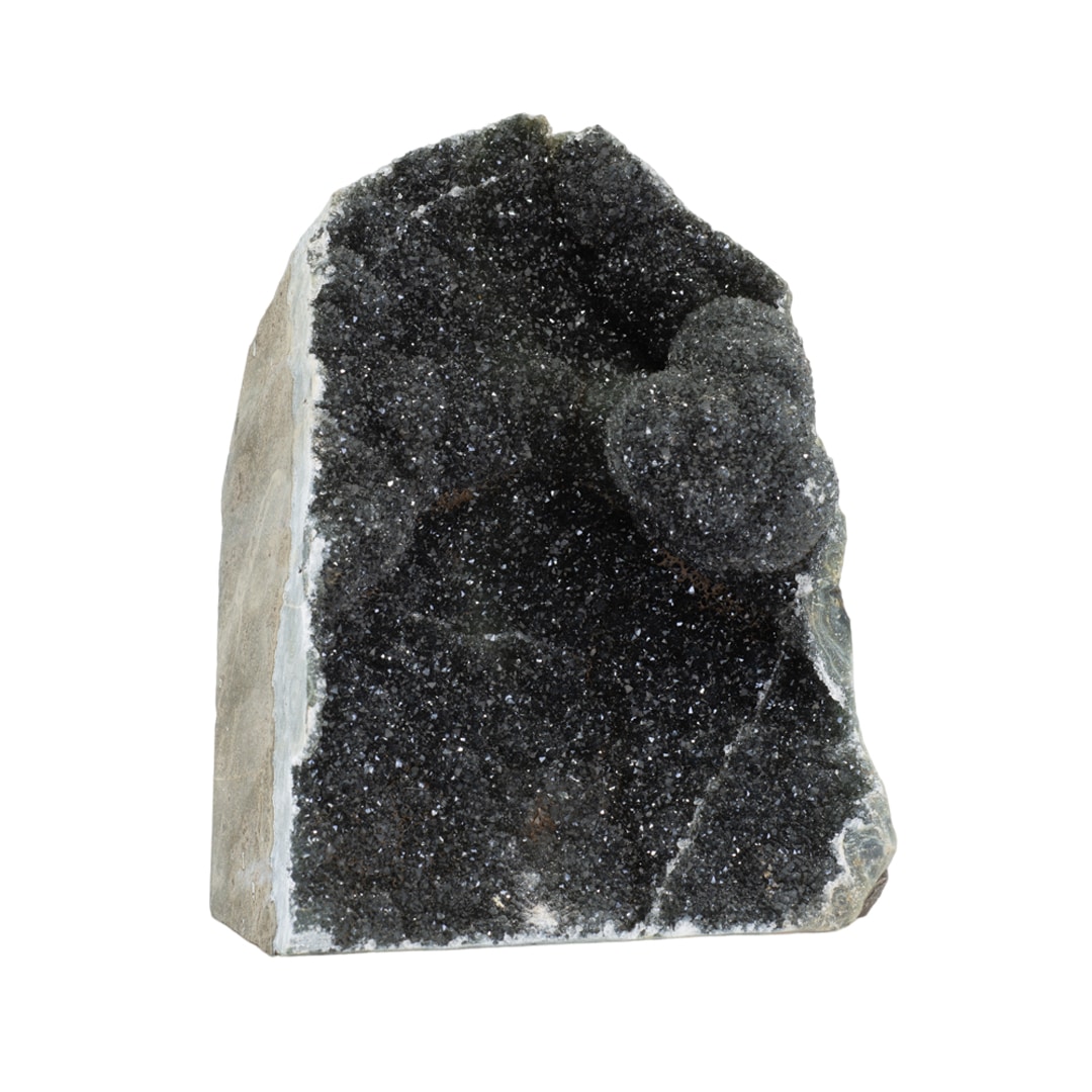 Rauer Schwarzer Amethyst Edelstein Geode Stehend 1000 - 2000 g