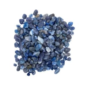 Blauquarz-Trommelsteine A/B-Qualität -- ±800g; ±0,5-2,5cm