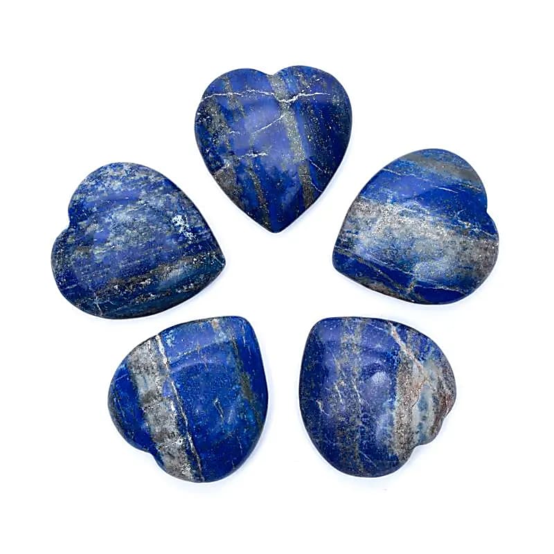 Herz Kuschelstein Lapislazuli - 6x5,5x1,5cm