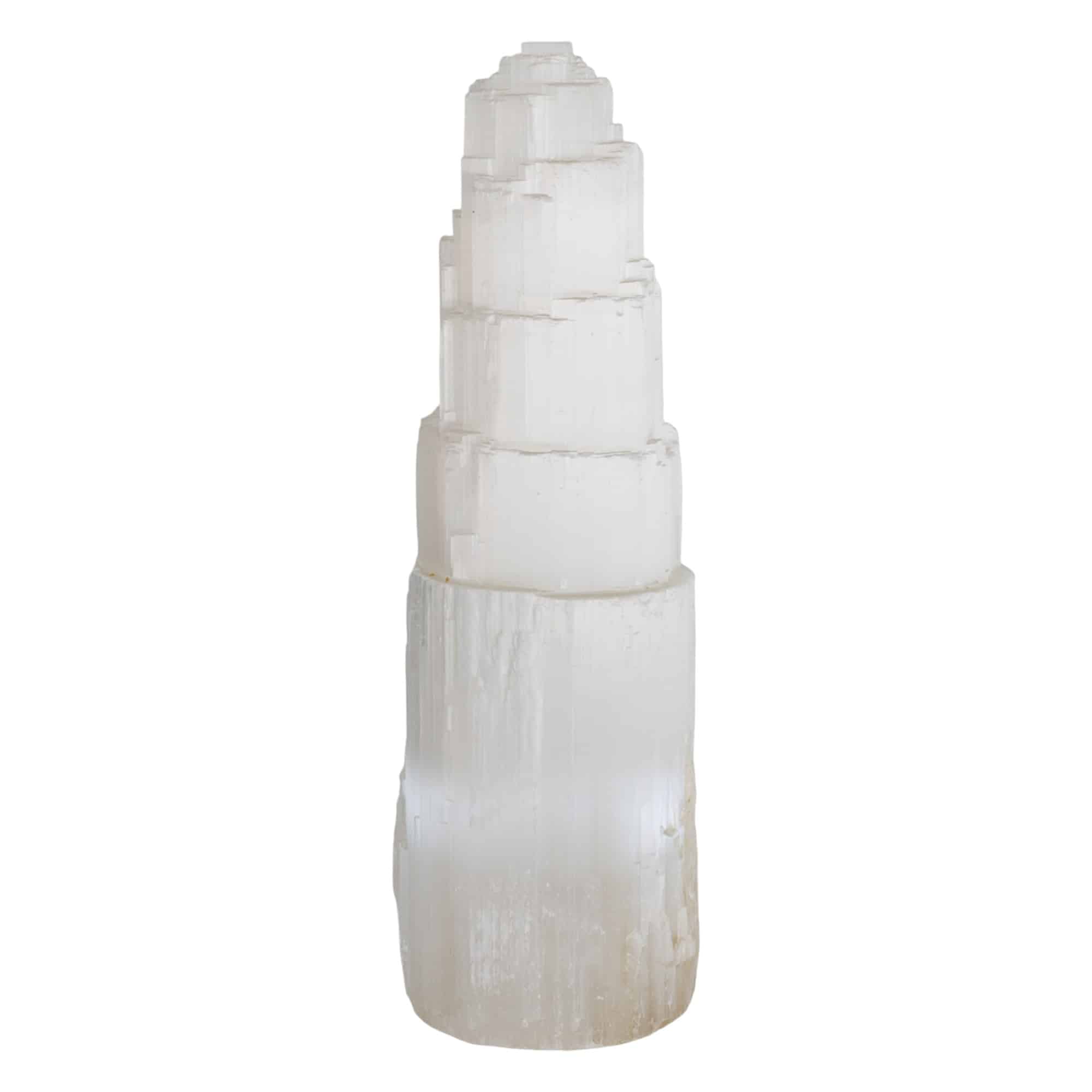 Edelstein Selenit Turm 40 cm