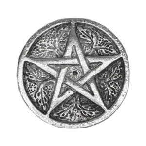 Räucherstäbchenhalter mit Pentagramm Antique Finish