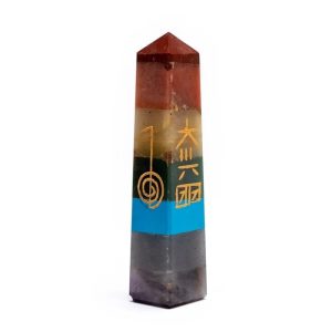 Edelstein Chakra-Reiki Obelisk - 75 mm