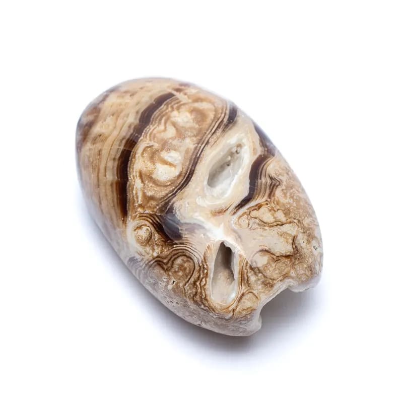 Brauner Aragonit oval -- 5x3x2cm
