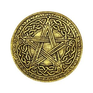 Räucherstäbchenhalter Pentagramm Golden Antique Finish