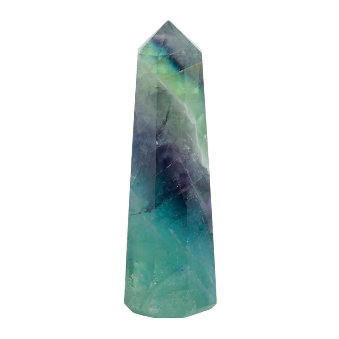 Edelstein Obelisk Spitze Regenbogen Fluorit (50 - 80 mm)