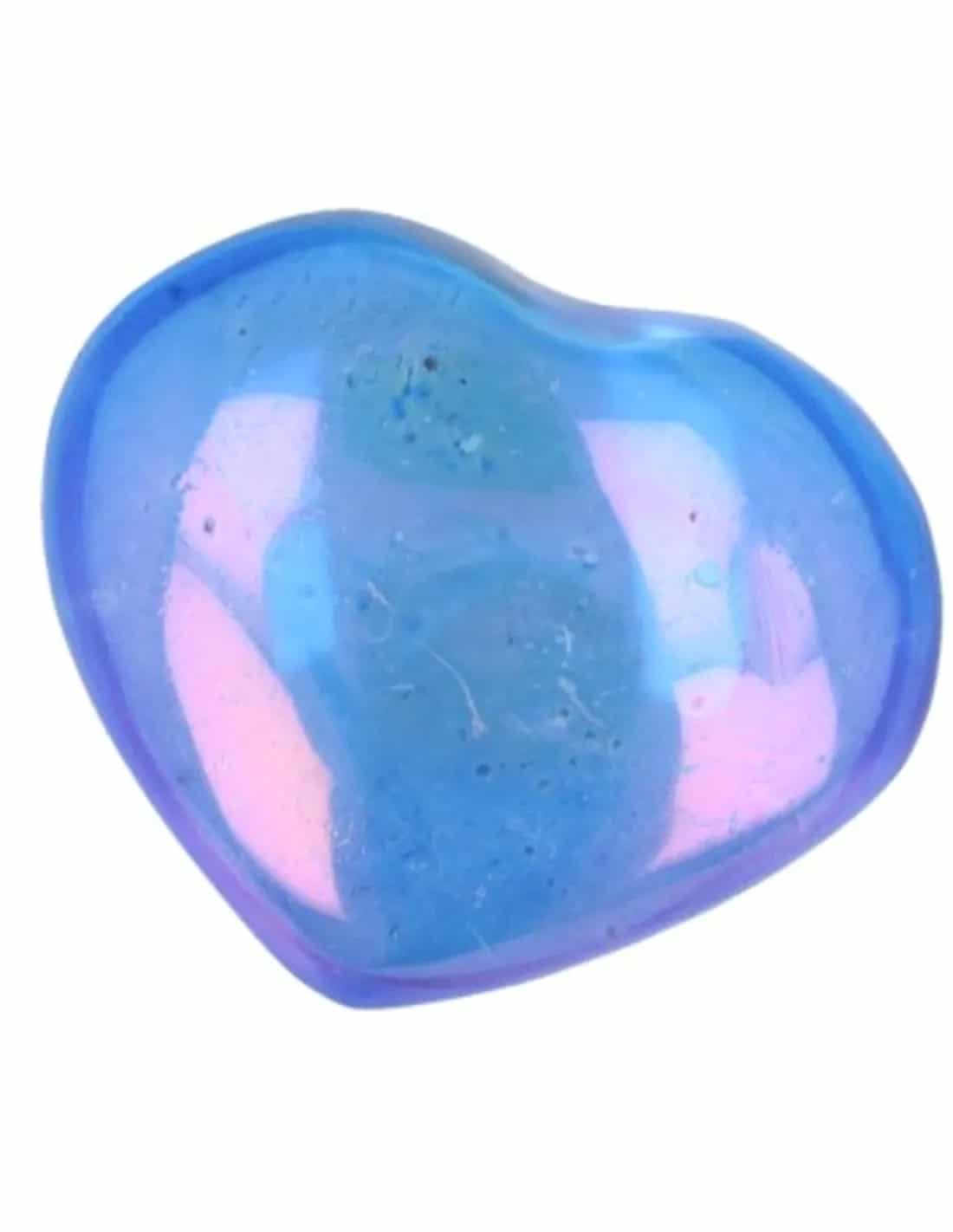 Dunkler Aqua Aura Edelsteinherz Schutz Kommunikation Heilung