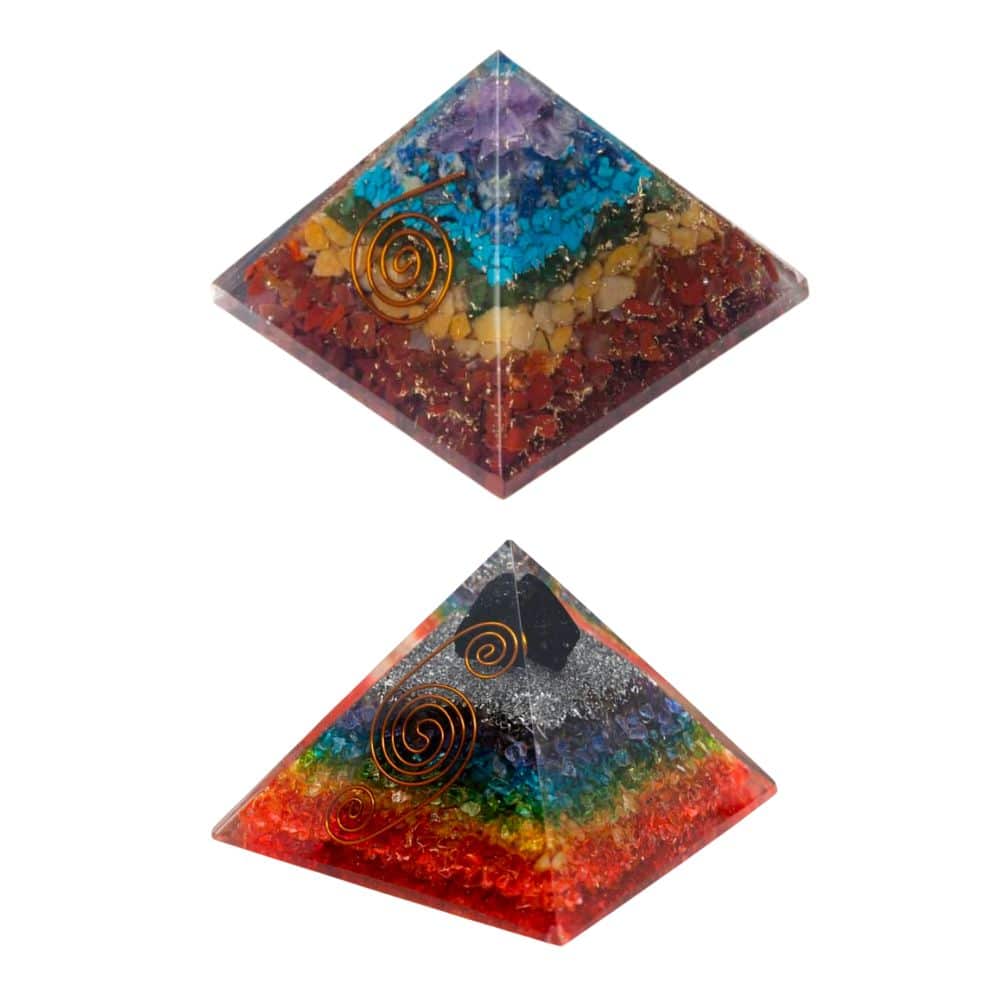 7 Chakra Orgonit Pyramiden Set - Bündel